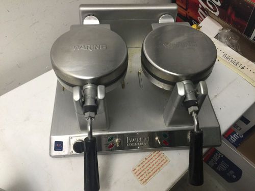 WARING WW250B DOUBLE BELGIAN WAFFLE MAKER IRON - 50 WAFFLES PER HOUR!