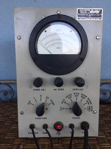 Vintage Sentinel Military ME-26D/U VTVM Vacuum Tube Multimeter / Voltmeter