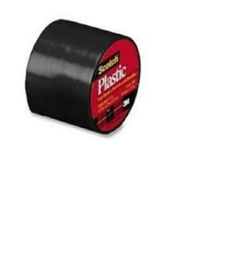 3M Scotch 1.5&#034; x 125&#034; Black Colored Plastic Tape 191BLK