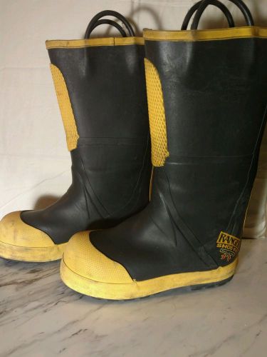 Ranger firewalker rubber boots mens 9  steel toe firefighter ppe shoe fit used for sale