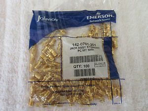 Johnson 142-0701-201, SMA Jack Assembly, Straight PCB Mount, qty=10 ( New InBox)