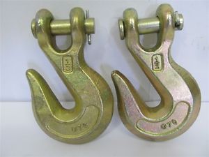 Clevis Grab Hook G70, Zinc Coated - 1/2&#034; - 1 lot of 2 hooks