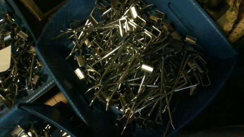 Large Lot of 100 6&#034; Store Display Hooks Chrome for Rectangular Cross Bar