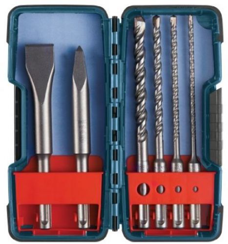 Bosch hcst006 sds-plus masonry trade bit set, chisels and carbide, 6-piece for sale