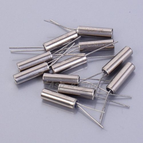 10pcs Cylinder Passive Crystal Oscillator 4MHz 3x8mm 4M 2-Pin