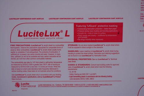 LUCITE PLEXIGLASS ACRYLIC SHEET CLEAR 1/4&#034;  x 6&#034; x 6&#034;