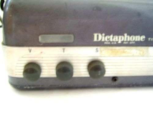 Vintage 50/60&#039;s Dictaphone Transcribing Machine Time-Master Model + Pedal/AS-IS!