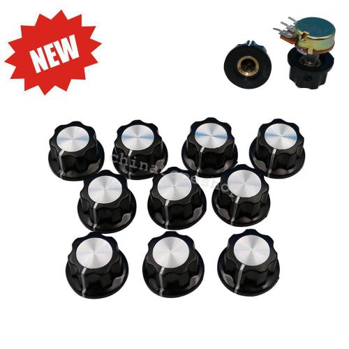 10XPotentiometer Knob Bakelite knobs 16mm Top Rotary Control Turning Knob nat