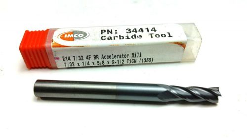 7/32&#034; IMCO PN:34414 Solid Carbide TiCN 4 Flute End Mill (Q 123)