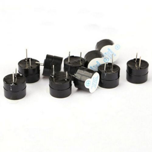 10pcs ringer continous magnetic active buzzer tone long alarm 5v 12mm for sale