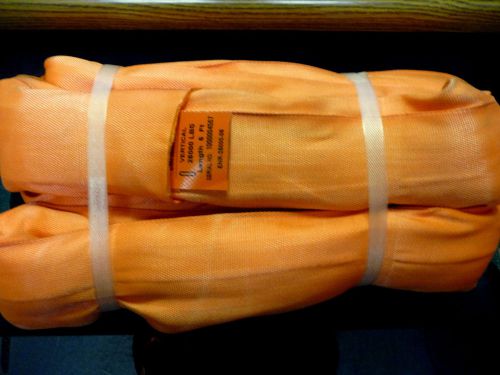 6FT UNITEX ORANGE POLY ROUND SLING RATED 25000 VERT HOISTING RIGGING LIFTING NEW