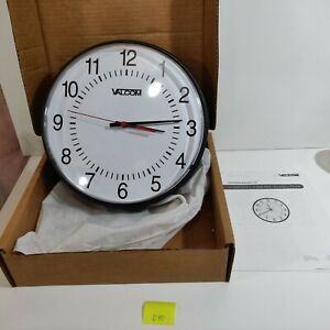 Valcom 12&#034; quartz wireless analog clock V-AW12LP VAW12LP  (D90)