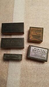 Lot Of 5 Printing Press Blocks. ADVERTISING