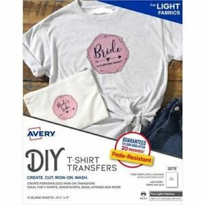 Avery&amp;reg; Inkjet Iron-on Transfer Paper - 0% Recycled - AVE03275