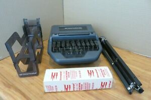 Stenograph Stentura 200 w/ Stand, Paper Tray, + Paper For Court reporter