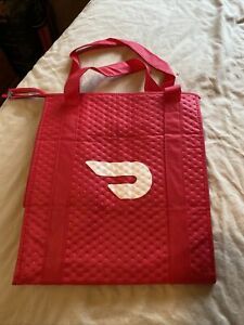 DoorDash Food Delivery Insulated Red Thermal Tote Hot Bag Reusable Courier Gear