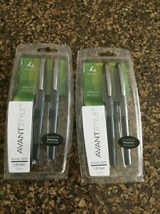 ( LOT OF 2 )  Avant  Style Silk Scribe Retractable Pens 22878  1.0 mm Black Ink