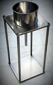 Large Stainless Funnel Steel Hopper Filler Funnel Paste Liquid Filling 29&#034; x 12&#034;