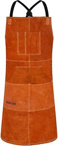 BEETRO Leather Welding| Woodworking| Forging| Heavy Duty| Shop Apron 6 Pockets H