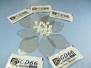 35pcs TO-3 Mica Thermal Insulators, M3 Insulating Washers &amp; Thermal Grease- USA