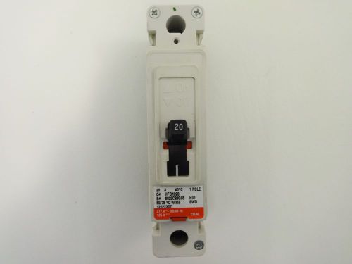 New cutler hammer hfd1020 circuit breaker 20 amp 1 pole 277 vac for sale