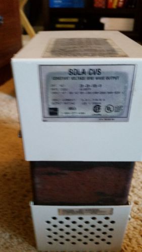 SOLA CONSTANT VOLTAGE SINE WAVE OUTPUT TRANSFORMER 23-23-125-8, OUTPUT 120/250VA