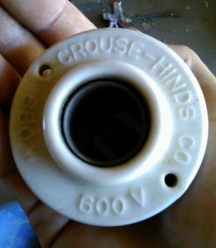 VTG PORCELAIN CROUSE HINDS FIXTURE RARE..