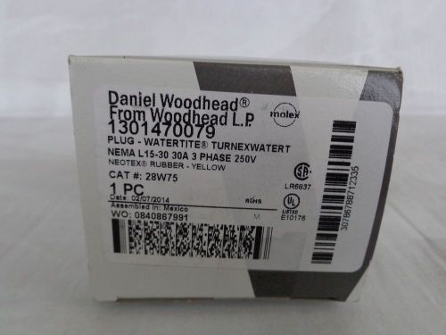 CAT# 28W75, Daniel Woodhead Watertite Plug, 1301470079