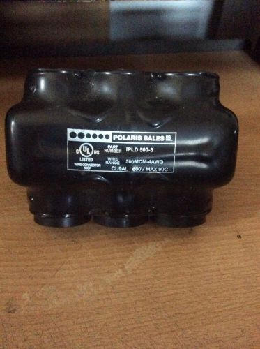 Nsi polaris ipld 500-3 three port wire connector cu9al 90c 600v (b45) for sale