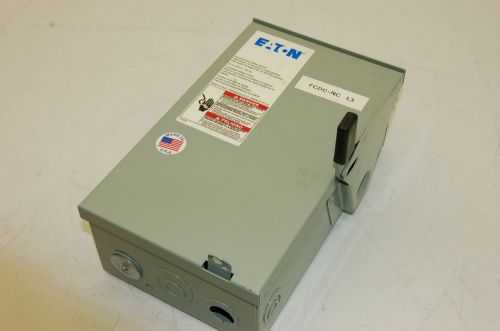 Eaton DG221NRB 30A Disconnect Switch / Enclosure, 120/240VAC, 1-3PH