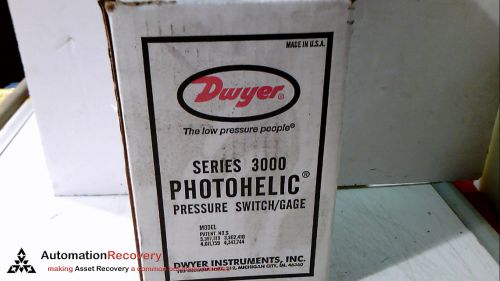 DWYER A3003-SRH PHOTOHELIC PRESSURE SWITCH 3000 GUAGE