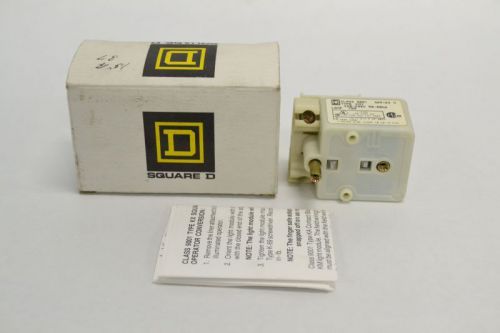 SQUARE D 9001 KM7 FINGERSAFE MODULE PILOT LIGHT SERIES H 240V-AC B247942