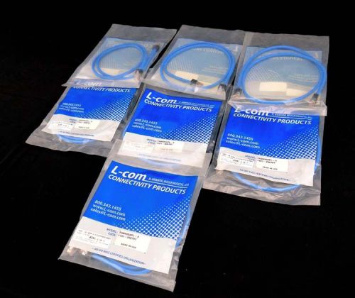 Lot 7 new l-com trd855spl-3 3ft rj45 shielded cat 5e plenum patch cable cord for sale