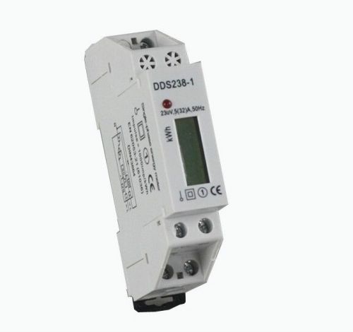 5(32A) Current 230VAC Single-phase DIN-rail type Kilowatt Hour kwh Meter 50hz H