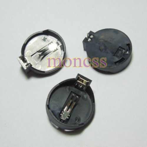 10PCS New CR2025 CR2032 Button Coin Cell Battery Socket Holder Case Black