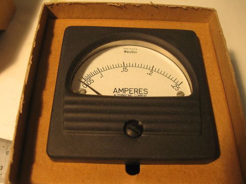 Weschler Panel Meter 0.25 ACA RC 351 ES=.5V 3&#034; x 3&#034;