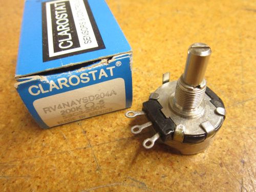 Clarostat RV4NAYSD204A Poteniometer 200K Ohms 53C3-200K NEW