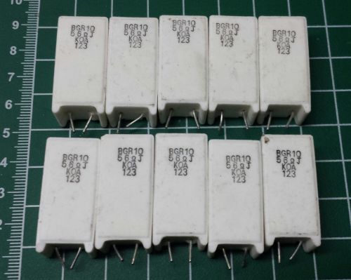 10x 10W Power Resistors 56 ohm KOA wirewound glass core stand up mount BGR10