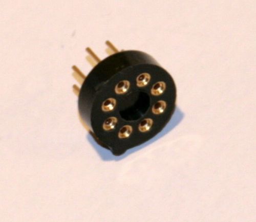 Machine pin socket for TO99 case ICs Hi-Rel gold inlay -: