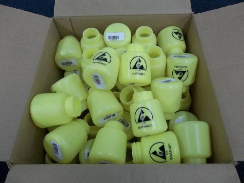 50 EPA DURASTATIC DUR ASTATIC BOTTLE JAR YELLOW PLASTIC STATIC FREE DISSIPATIVE