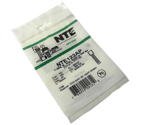 BRAND NEW NTE ELECTRONICS TRANSISTOR MODEL NTE123AP (6 AVAILABLE)