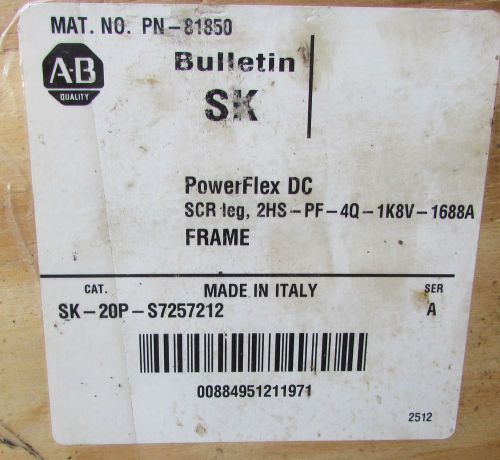 ALLEN BRADLEY SK 20P S7257212 Bulletin SK Power Flex DC Drive 81850