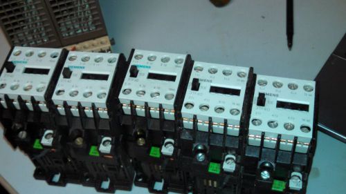 Siemens/ITE 3TF40 Contactor 3TF4010-OB 400VAC 20A COUNT OF 5