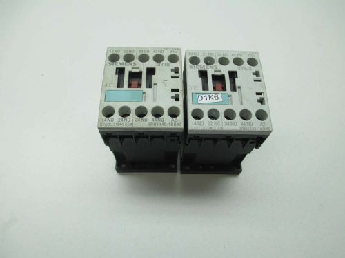 LOT 2 SIEMENS ASSORTED 3RH1131-1BB40 3RH1140 SIRIUS 24V-DC CONTACTOR D394718