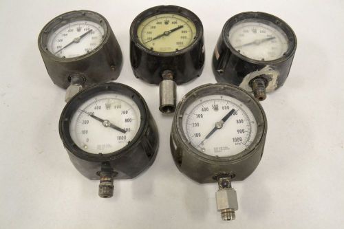 LOT 5 ASHCROFT 0-1000KPA 316-TUBE/SOCKET 4IN DIAL 1/2IN PRESSURE GAUGE B302754