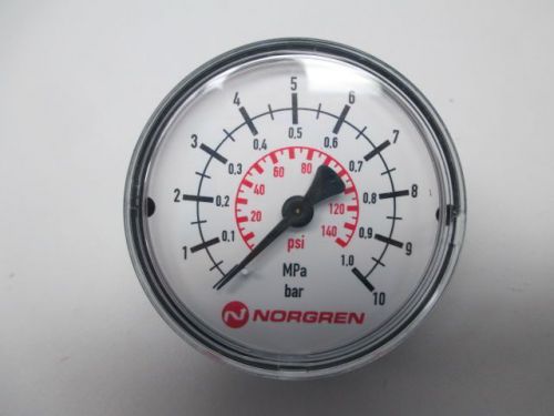 NEW NORGREN D63 R1/8 0-10BAR  PRESSURE  2-7/16 IN 1/8 IN NPT GAUGE D252562