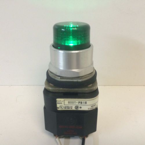 GUARANTEED! TESTED! ALLEN-BRADLEY ILLUMINATED GREEN PUSH BUTTON SWITCH 800T-PB16