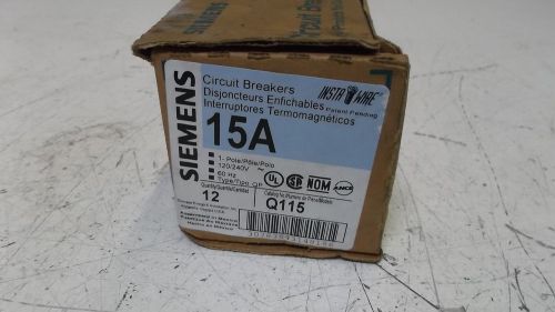 LOT OF 6 SIEMENS Q115 CIRCUIT BREAKER *NEW IN A BOX*