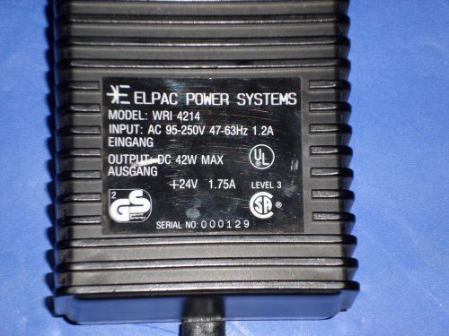 ELPAC MODEL: WRI-4214 POWER SUPPLY INFICON DC 42W MAX &gt;