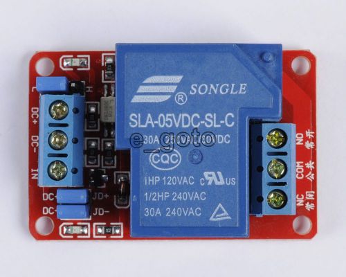 5V 30A 1-Channel Relay Module with Optocoupler H/L Level Triger for Arduino Mega